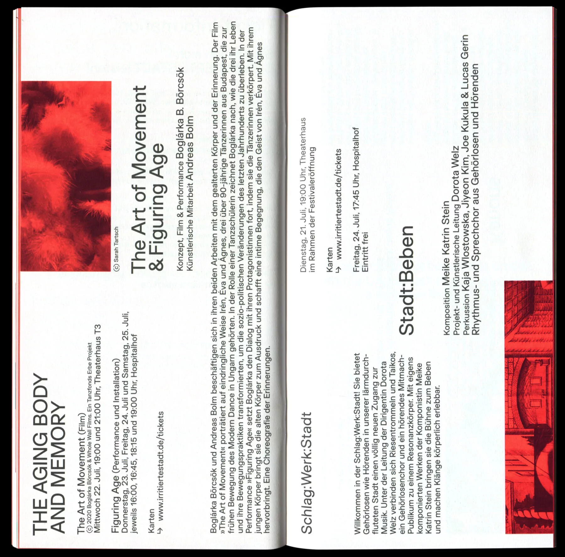 Programme for the Identity for Music of the Centuries Festival