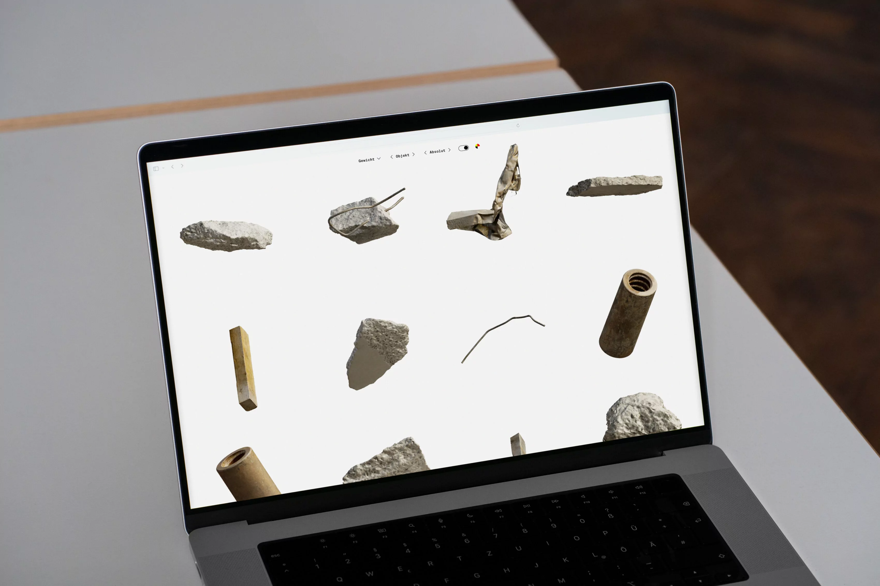 Website for Anima Ona‘s Archaeology of a city mine