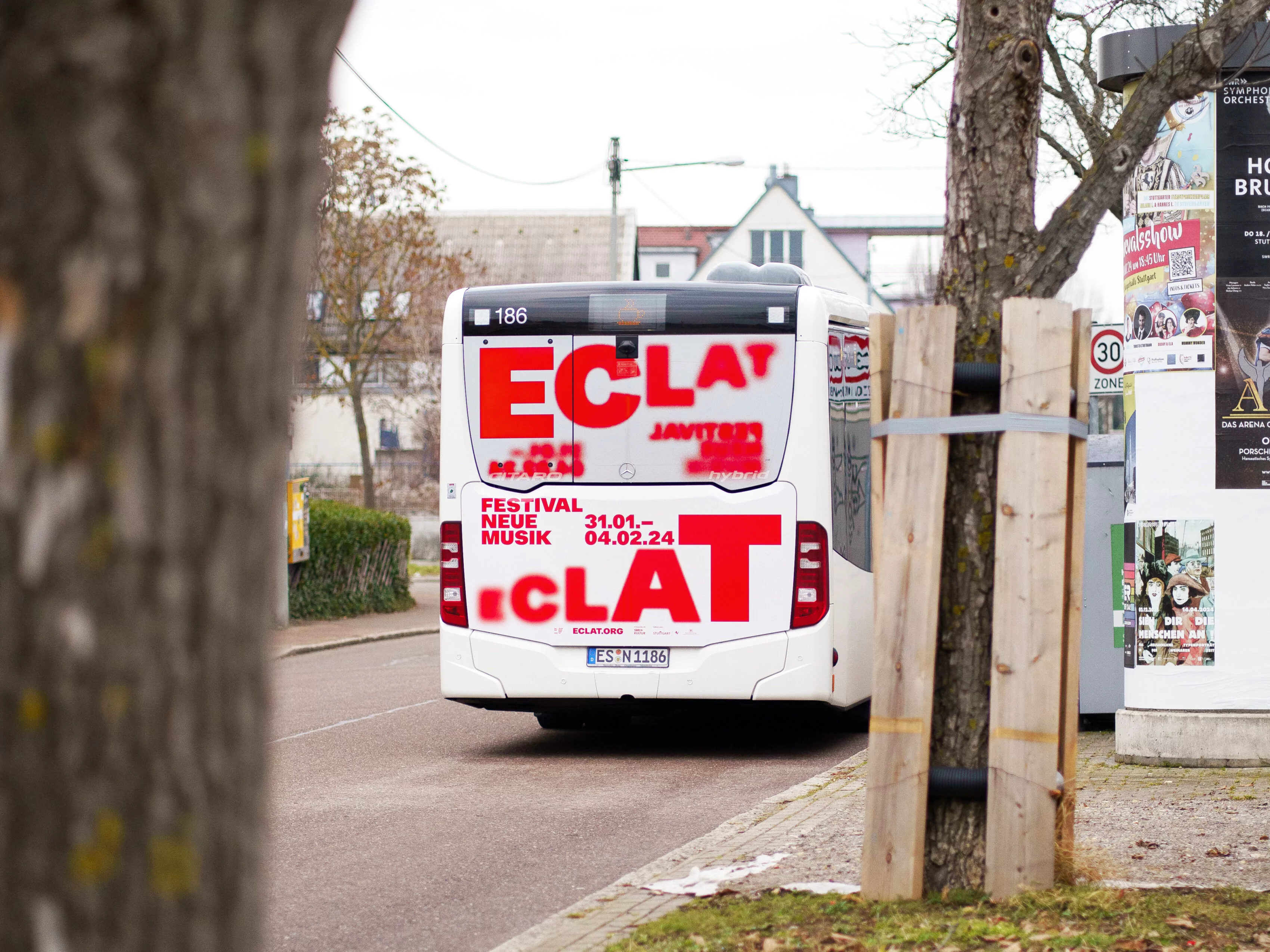 Vehicle graphic for the ECLAT Festival 2024