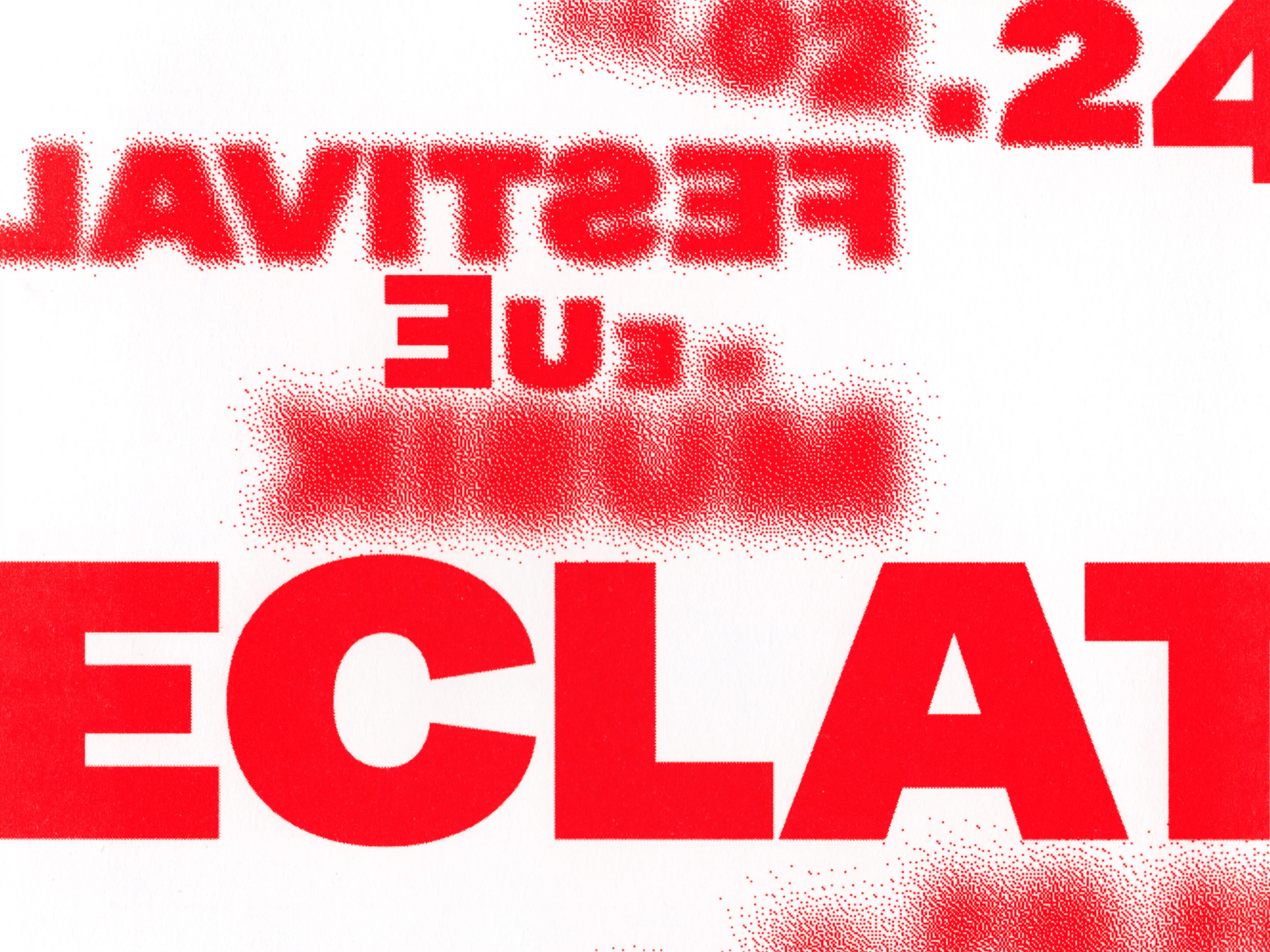 Detail of the Flyer for the ECLAT Festival 2024